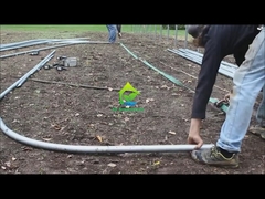 تونل فیلم پلاستیکی تک دهانه گلخانه شفاف مقاوم در برابر اشعه ماوراء بنفش