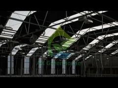 گلخانه تک دهانه فیلم پلاستیکی کشاورزی شفاف