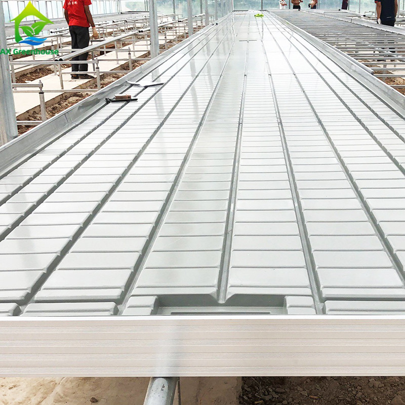 Ebb Flow Custom Double Layers Flood Grow Table Seedbed Bench Rolling Bench قابل جابجایی و مناسب برای گل ها