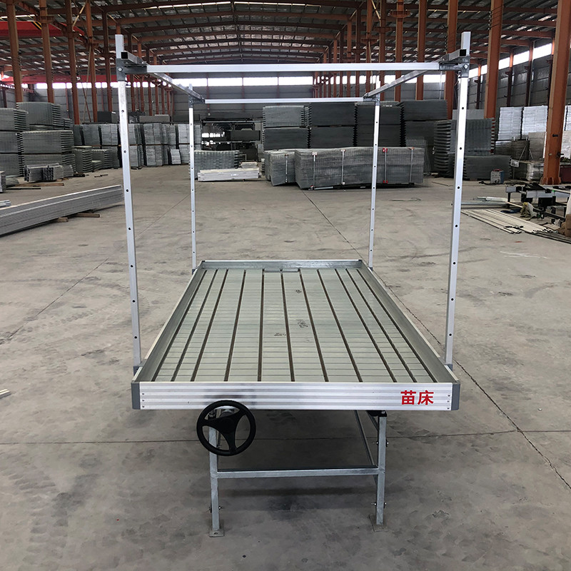 Ebb And Flow 4FT * 8FT عمودی هیدروپونیک صندلی چرخدار متحرک میز رشد با ستب