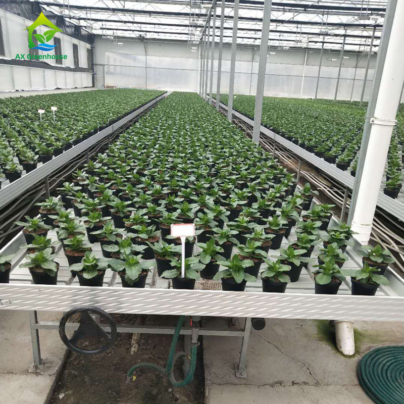 نیمکت های چرخشی گلخانه ای پایدار و سازگار با محیط زیست با ورق پلاستیکی ABS و قاب آلیاژ آلومینیوم در اندازه های قابل تنظیم